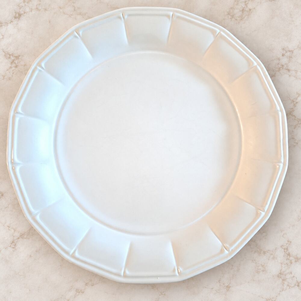 Pfaltzgraff Providence Dinner Plates Set of 2 White Stoneware Discontinued